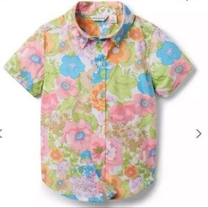 NWT- Janie and Jack Floral Button Down Shirt